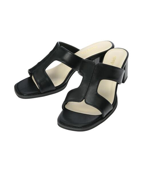 Te chichi(テチチ)の「花柄/無地カットアウトサンダル(サンダル・レディース・ブラック/ブルー・37/38)」の12枚目の写真