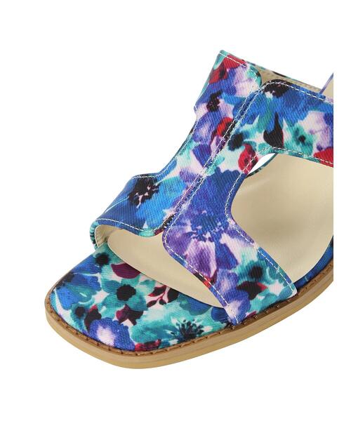 Te chichi(テチチ)の「花柄/無地カットアウトサンダル(サンダル・レディース・ブラック/ブルー・37/38)」の6枚目の写真