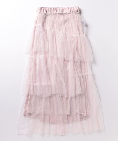 STYLEBLOCK（スタイルブロック）の「チュールランダムティアードスカート（スカート・レディース・ブラック/オフホワイト/ブルー/グレー/ピンク・M）」の5枚目の写真