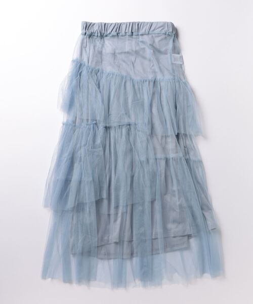 STYLEBLOCK（スタイルブロック）の「チュールランダムティアードスカート（スカート・レディース・ブラック/オフホワイト/ブルー/グレー/ピンク・M）」の4枚目の写真