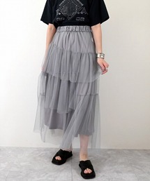 STYLEBLOCK（スタイルブロック）の「チュールランダムティアードスカート（スカート）」