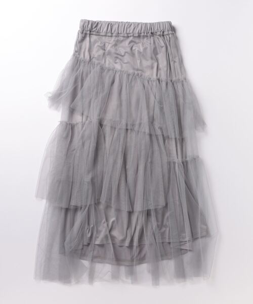 STYLEBLOCK（スタイルブロック）の「チュールランダムティアードスカート（スカート・レディース・ブラック/オフホワイト/ブルー/グレー/ピンク・M）」の8枚目の写真