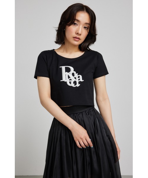 rienda（リエンダ）の「R-ポイントTシャツ 春服（Tシャツ/カットソー・レディース・ライトパープル/ホワイト/ブラック・FREE）」の9枚目の写真