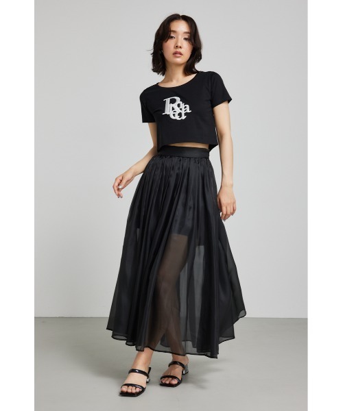 rienda（リエンダ）の「R-ポイントTシャツ 春服（Tシャツ/カットソー・レディース・ライトパープル/ホワイト/ブラック・FREE）」の10枚目の写真