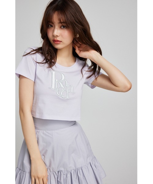 rienda（リエンダ）の「R-ポイントTシャツ 春服（Tシャツ/カットソー・レディース・ライトパープル/ホワイト/ブラック・FREE）」の15枚目の写真