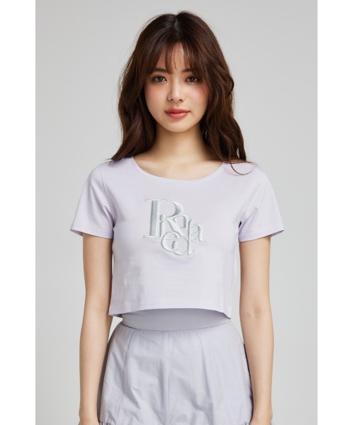 rienda（リエンダ）の「R-ポイントTシャツ 春服（Tシャツ/カットソー・レディース・ライトパープル/ホワイト/ブラック・FREE）」の18枚目の写真