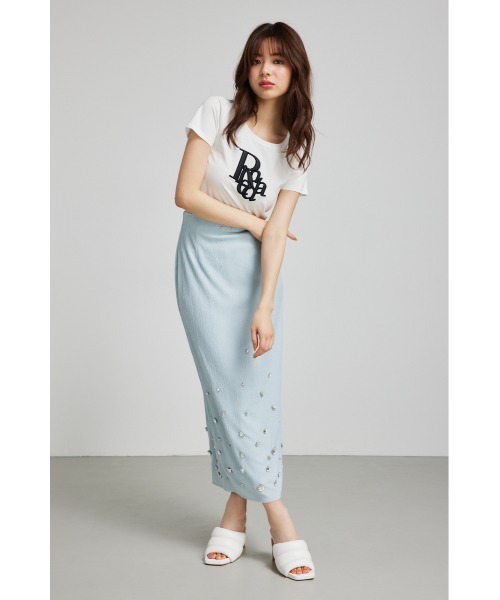 rienda（リエンダ）の「R-ポイントTシャツ 春服（Tシャツ/カットソー・レディース・ライトパープル/ホワイト/ブラック・FREE）」の21枚目の写真