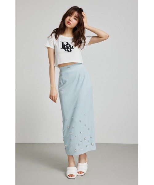 rienda（リエンダ）の「R-ポイントTシャツ 春服（Tシャツ/カットソー・レディース・ライトパープル/ホワイト/ブラック・FREE）」の22枚目の写真