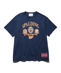 《別注》【SPALDING/スポルディング】COLLEGE BASKETBALL CLUB LIKE DESIGN TEE / UNISEX