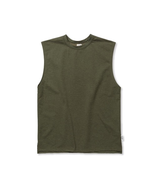 CALEE(キャリー)の「MULTI FUNCTION COMPACT FRENCE TERRY N/S TEE(Tシャツ/カットソー・メンズ・オリーブ/チャコールグレー・LARGE/X-LARGE/MEDIUM)」の1枚目の写真