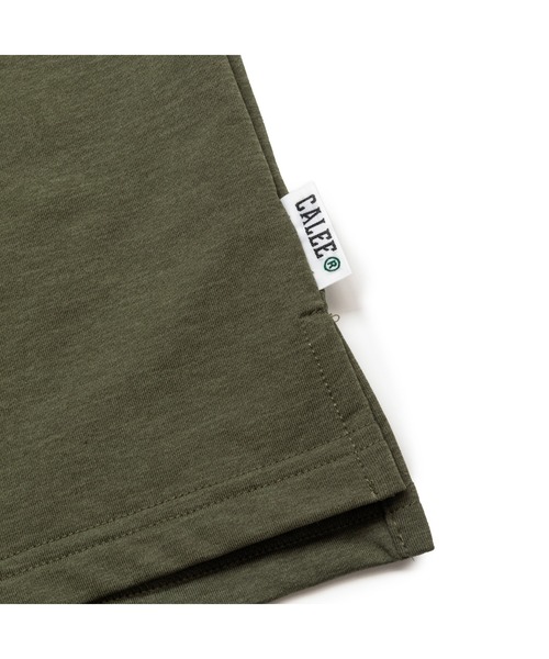 CALEE(キャリー)の「MULTI FUNCTION COMPACT FRENCE TERRY N/S TEE(Tシャツ/カットソー・メンズ・オリーブ/チャコールグレー・LARGE/X-LARGE/MEDIUM)」の5枚目の写真