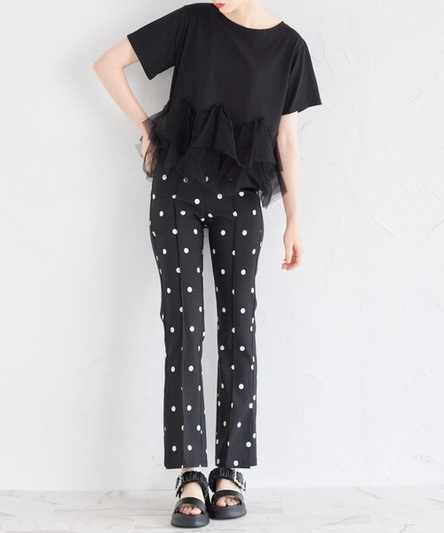 tocco closet(トッコ クローゼット)の「サイドスリット入りドット柄ストレッチパンツ(その他パンツ・レディース・ドット/その他・M)」の22枚目の写真