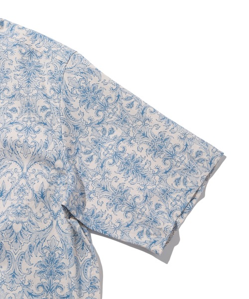MEN'S BIGI(メンズビギ)の「コットンダンガリーエスニックプリント半袖シャツ(シャツ/ブラウス・メンズ・ホワイト系その他/ネイビー/ブルー系その他・04/03/02/01)」の6枚目の写真