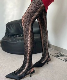 F&D :  ボタニカル編みタイツ