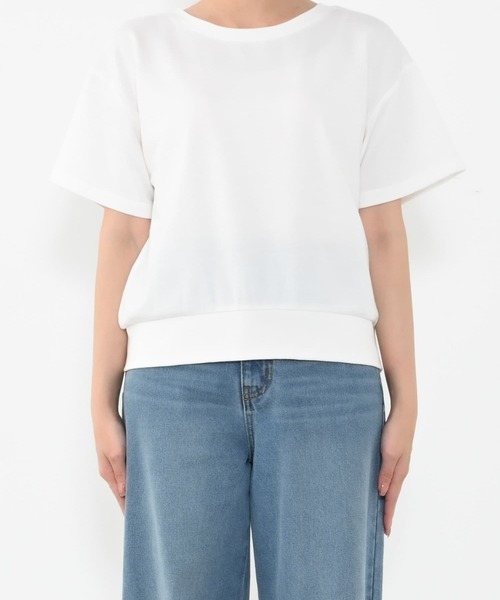 ライトスウェットタックデザインT【低身長・小柄女性】（Tシャツ