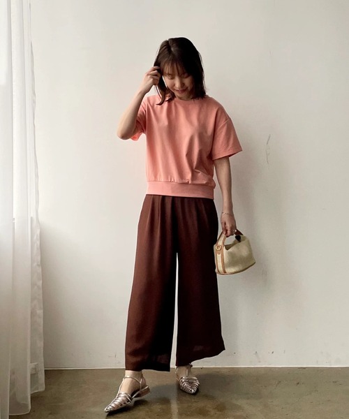 未使用　cohina カットアウトライトスウェットロンT　Sサイズ カットアウトライトスウェットロンT | 小柄・低身長女性向け