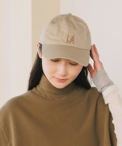 ROOPTOKYO（ループトウキョウ）の「RTオリジナルアイテム  コットンツイル 6キャップ ワンポイントロゴ（キャップ・メンズ・ベージュ系1/ブラック系2/ベージュ系2/ブラック系1・FREE）」の4枚目の写真