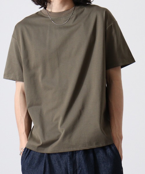 FUNALIVE(ファンアライブ)の「持続冷感 ワイド 無地 Tシャツ(Tシャツ/カットソー・メンズ・カーキ/ベージュ/ネイビー/ブラック・LL/L/M)」の19枚目の写真