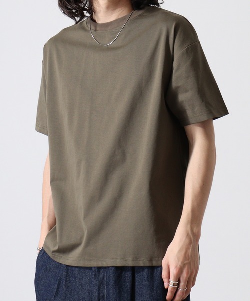 FUNALIVE(ファンアライブ)の「持続冷感 ワイド 無地 Tシャツ(Tシャツ/カットソー・メンズ・カーキ/ベージュ/ネイビー/ブラック・LL/L/M)」の21枚目の写真
