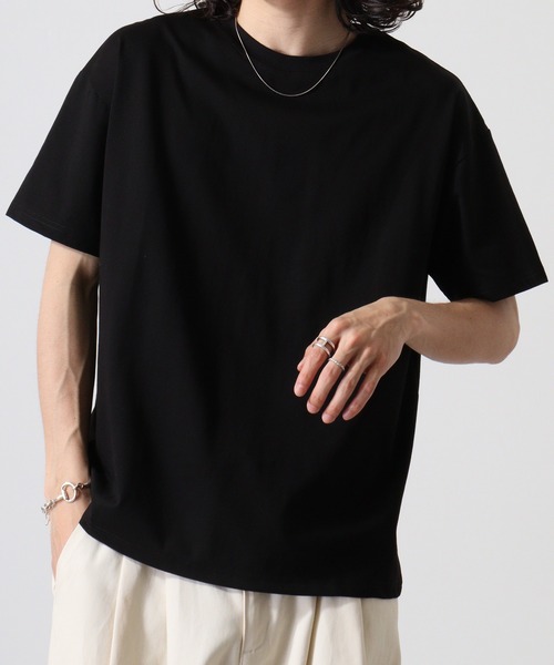FUNALIVE(ファンアライブ)の「持続冷感 ワイド 無地 Tシャツ(Tシャツ/カットソー・メンズ・カーキ/ベージュ/ネイビー/ブラック・LL/L/M)」の11枚目の写真