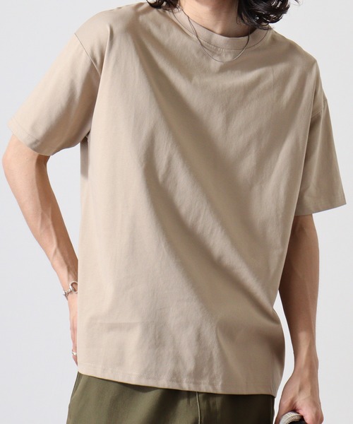 FUNALIVE(ファンアライブ)の「持続冷感 ワイド 無地 Tシャツ(Tシャツ/カットソー・メンズ・カーキ/ベージュ/ネイビー/ブラック・LL/L/M)」の16枚目の写真