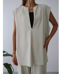 TRUNC 88 | Smooth Rib Key Neck Gilet(ベスト)