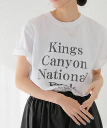 journal standard L'essage | 《追加2》【Kings】ロゴピグメントTシャツ(Tシャツ/カットソー)