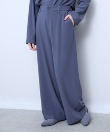 fleur by mint breeze（フルールバイミントブリーズ）の「【L～5L 大きいサイズ】サテンすっきりワイドパンツ（その他パンツ）」