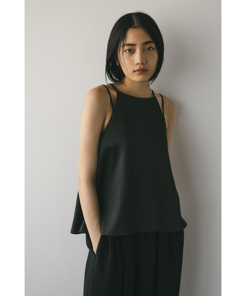 STYLEMIXER マットサテンキャミソール ブラック マットサテンキャミソール(キャミソール)|STYLEMIXER
