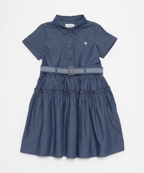 トドラー ベルトつきシャツワンピース（シャツワンピース）｜kate  