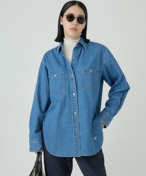 Chaos（カオス）の「Chaos(カオス)/◆WHY NOT NOW◆ウォーレンデニムシャツ（シャツ/ブラウス・レディース・ライトブルー・FREE）」の17枚目の写真