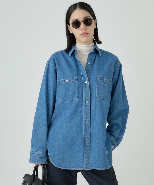 Chaos（カオス）の「Chaos(カオス)/◆WHY NOT NOW◆ウォーレンデニムシャツ（シャツ/ブラウス・レディース・ライトブルー・FREE）」の16枚目の写真