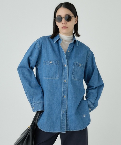 Chaos（カオス）の「Chaos(カオス)/◆WHY NOT NOW◆ウォーレンデニムシャツ（シャツ/ブラウス・レディース・ライトブルー・FREE）」の15枚目の写真