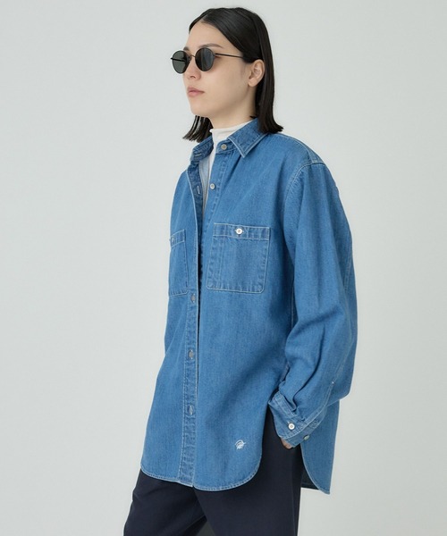 Chaos（カオス）の「Chaos(カオス)/◆WHY NOT NOW◆ウォーレンデニムシャツ（シャツ/ブラウス・レディース・ライトブルー・FREE）」の14枚目の写真