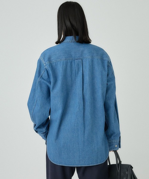 Chaos（カオス）の「Chaos(カオス)/◆WHY NOT NOW◆ウォーレンデニムシャツ（シャツ/ブラウス・レディース・ライトブルー・FREE）」の13枚目の写真