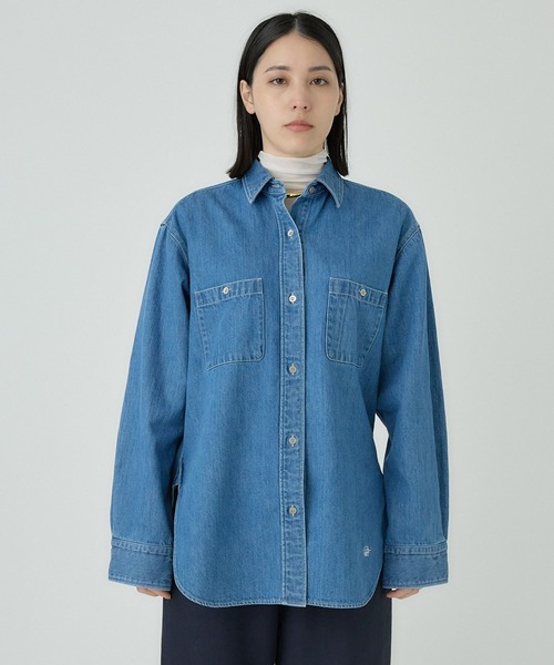 Chaos（カオス）の「Chaos(カオス)/◆WHY NOT NOW◆ウォーレンデニムシャツ（シャツ/ブラウス・レディース・ライトブルー・FREE）」の12枚目の写真