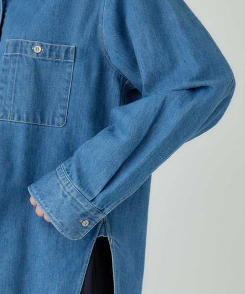 Chaos（カオス）の「Chaos(カオス)/◆WHY NOT NOW◆ウォーレンデニムシャツ（シャツ/ブラウス・レディース・ライトブルー・FREE）」の7枚目の写真