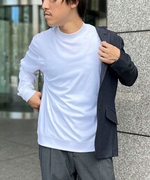 NOLLEY’S | 《ビジカジ対応》シルケットスムース ドレスロンT(Tシャツ/カットソー)