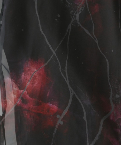 HARE（ハレ）の「シアーレイヤードシャツLS(HARE)（シャツ/ブラウス・メンズ・グレー/ブラック/ブラック系その他2/ブラック系その他・FREE）」の16枚目の写真