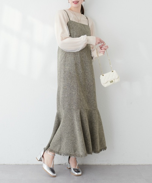 natural couture(ナチュラルクチュール)の「チュールレイヤードニットプルオーバー(ニット/セーター・レディース・グレー系その他/ブラック/アイボリー/ベージュ/ブルー系その他・FREE)」の15枚目の写真