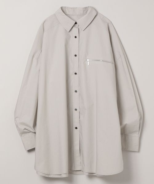 JEANASIS - 今季新品✳️ ジーナシス コットン リネン CPO シャツ ビッグ BIG t06635-02_1.jpg