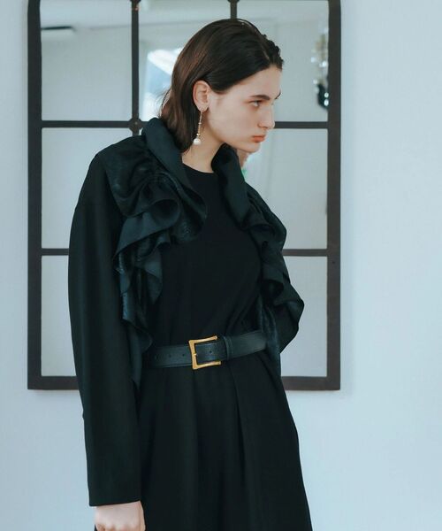 YECCA VECCA(イェッカヴェッカ)の「ラッフルドローストリングベルト(ベルト・レディース・ブラック・FREE)」の8枚目の写真