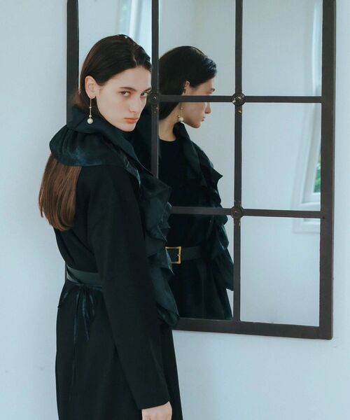 YECCA VECCA(イェッカヴェッカ)の「ラッフルドローストリングベルト(ベルト・レディース・ブラック・FREE)」の9枚目の写真