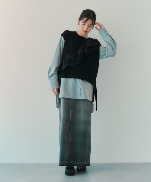 YECCA VECCA(イェッカヴェッカ)の「ラッフルドローストリングベルト(ベルト・レディース・ブラック・FREE)」の22枚目の写真