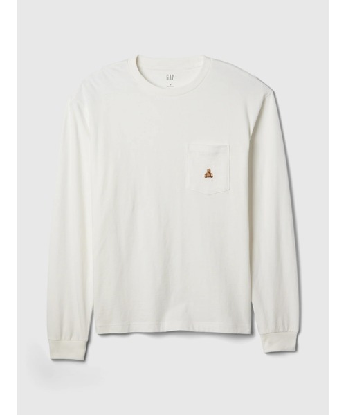 GAP（ギャップ）の「ブラナンベア 長袖ポケットTシャツ（Tシャツ/カットソー・メンズ・ブラック/ネイビー/パープル/グリーン/ホワイト・XS/S/M/L/XL）」の6枚目の写真