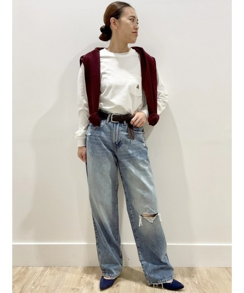 GAP（ギャップ）の「ブラナンベア 長袖ポケットTシャツ（Tシャツ/カットソー・メンズ・ブラック/ネイビー/パープル/グリーン/ホワイト・XS/S/M/L/XL）」の10枚目の写真