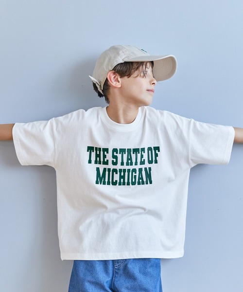 セール】キッズ カレッジロゴTシャツ（Tシャツ/カットソー）｜coca