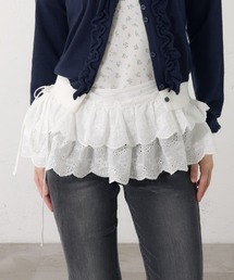【新柄追加】SHEER FRILL SKIRT/シアーフリルスカート
