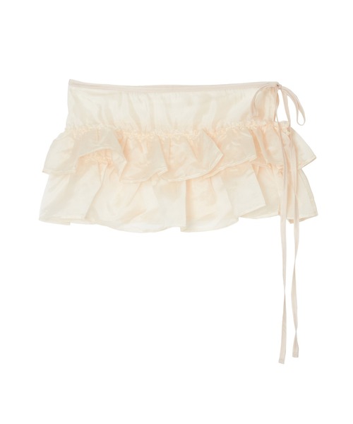 FCMM（エフシーエムエム）の「【新柄追加】SHEER FRILL SKIRT/シアーフリルスカート（スカート・レディース・ホワイト/ブラック/その他/ホワイト系その他/トップグレー・MEDIUM/SMALL/FREE）」の8枚目の写真