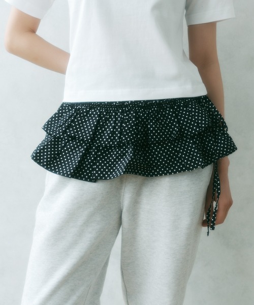 FCMM（エフシーエムエム）の「【新柄追加】SHEER FRILL SKIRT/シアーフリルスカート（スカート・レディース・ホワイト/ブラック/その他/ホワイト系その他/トップグレー・MEDIUM/SMALL/FREE）」の11枚目の写真